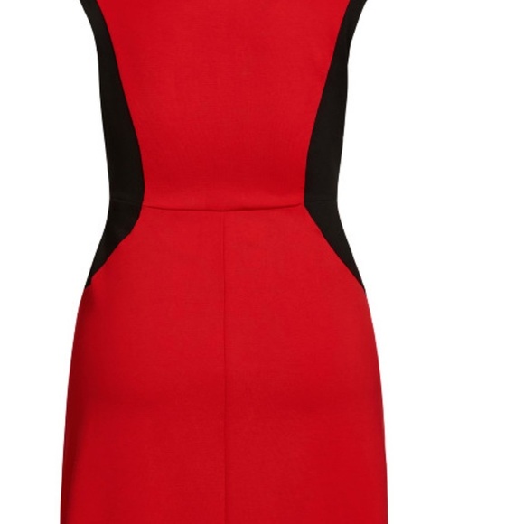 City Chic Red and Black Midi Dress - Picture 8 of 14